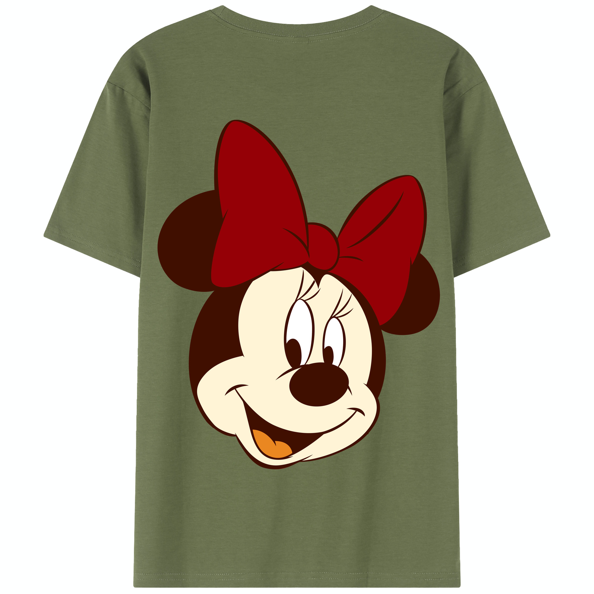 （画像用） ミッキーマウス Mickey Mouse 綿100％半袖Tシャツ（背面プリント）